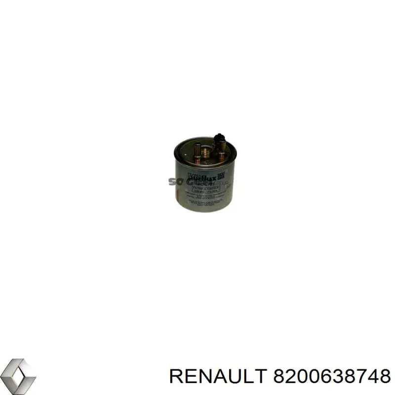Filtro de combustible 8200638748 Renault (RVI)