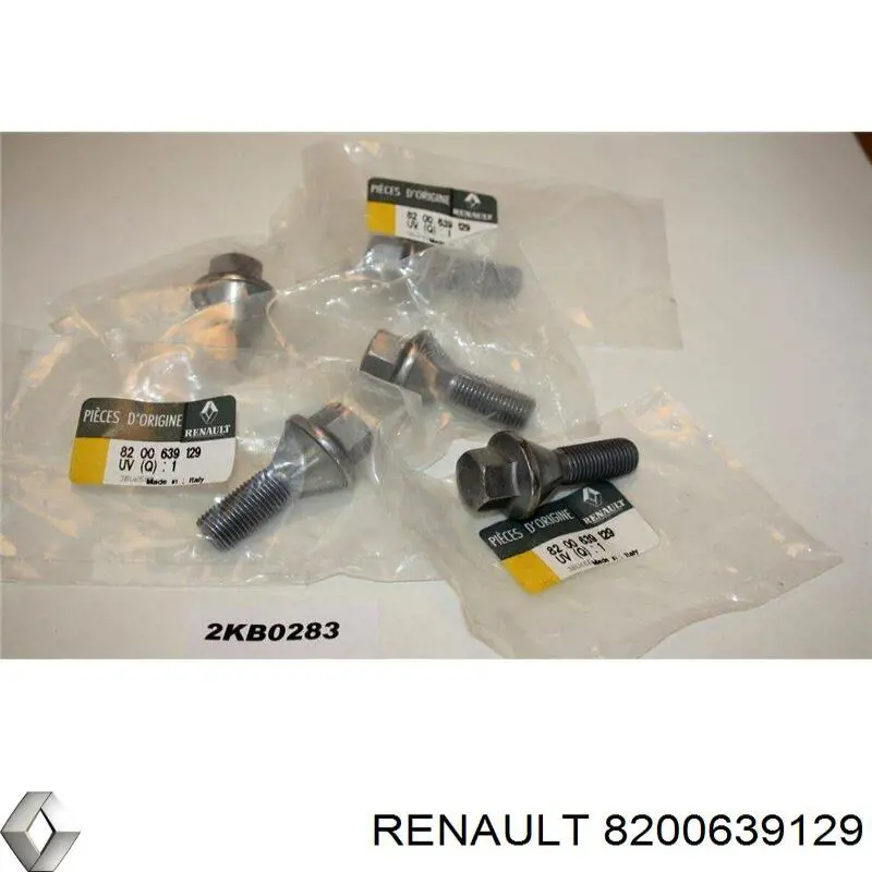 8200639129 Renault (RVI) tornillo de rueda