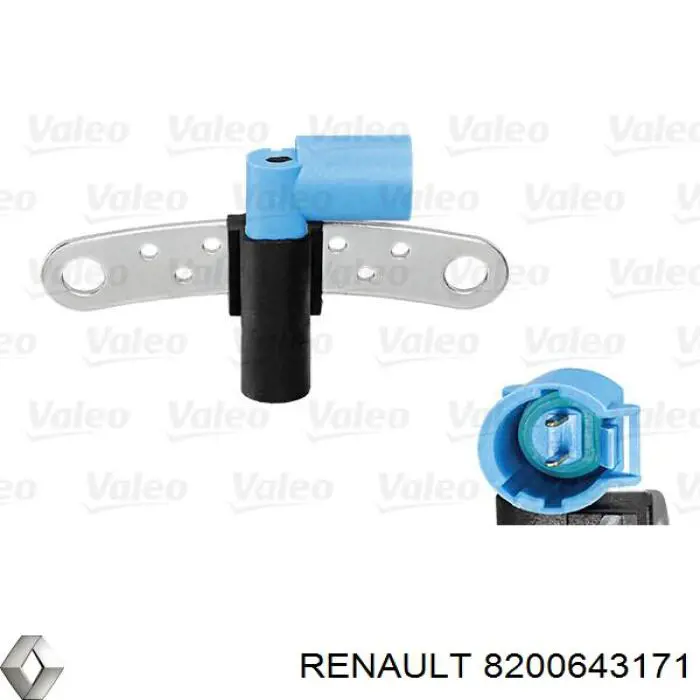 Sensor de cigüeñal 8200643171 Renault (RVI)