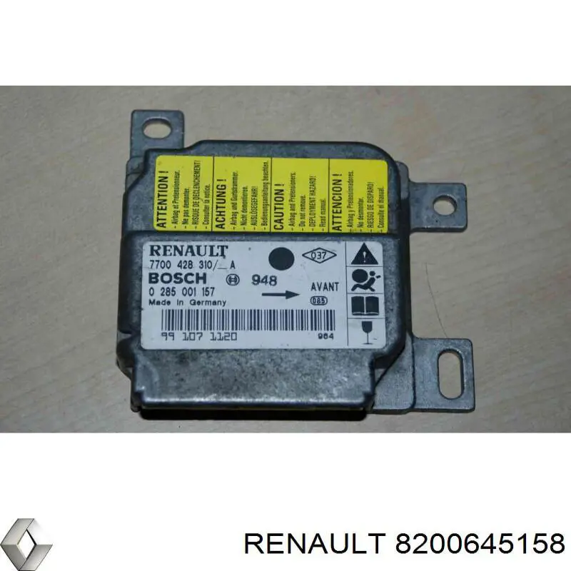 Comprar 8200963406 Renault (RVI) Módulo de control de airbag