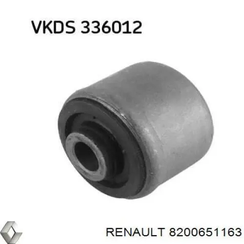 8200651163 Renault (RVI) silentblock de suspensión delantero inferior