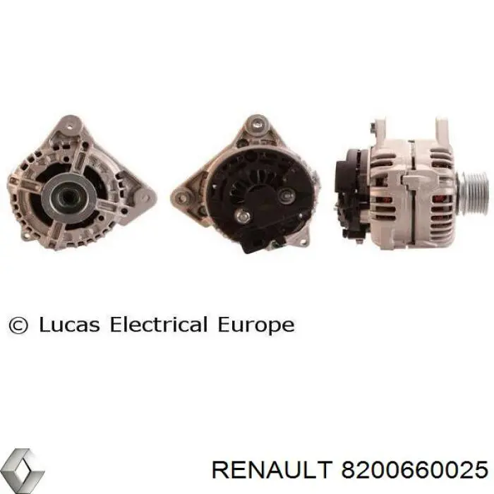 Alternador del motor Renault (RVI) 8200660025 precio, desde 78,41 EUR