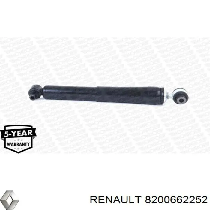 8200662252 Renault (RVI) amortiguador trasero
