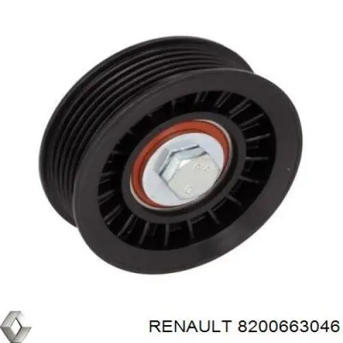 8200663046 Renault (RVI) polea inversión / guía, correa poli v