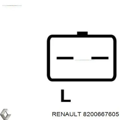 8200667605 Renault (RVI) alternador