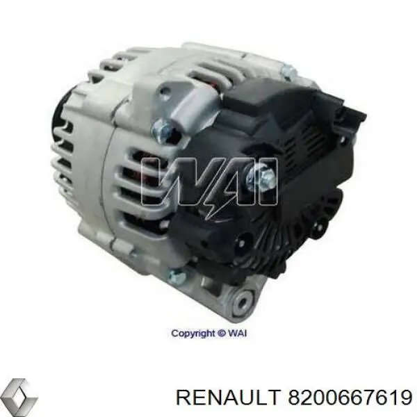 8200667619 Renault (RVI) alternador