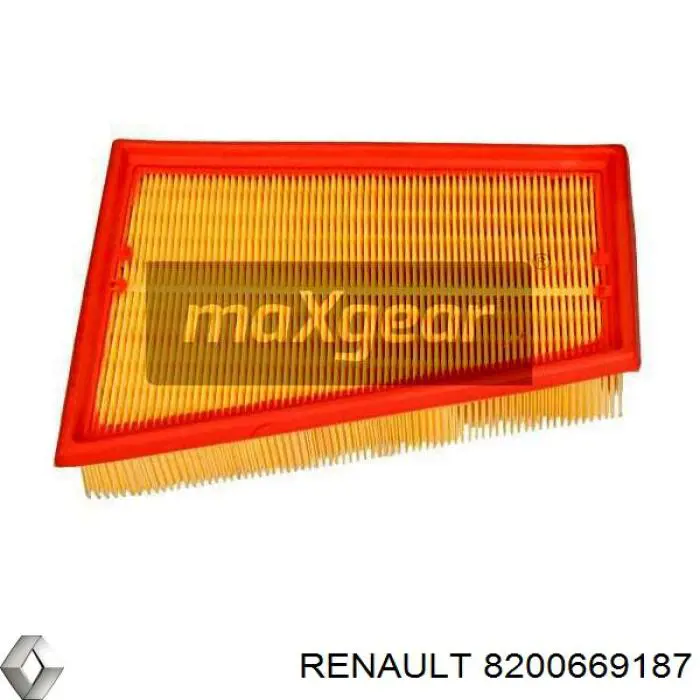 8200669187 Renault (RVI) filtro de aire