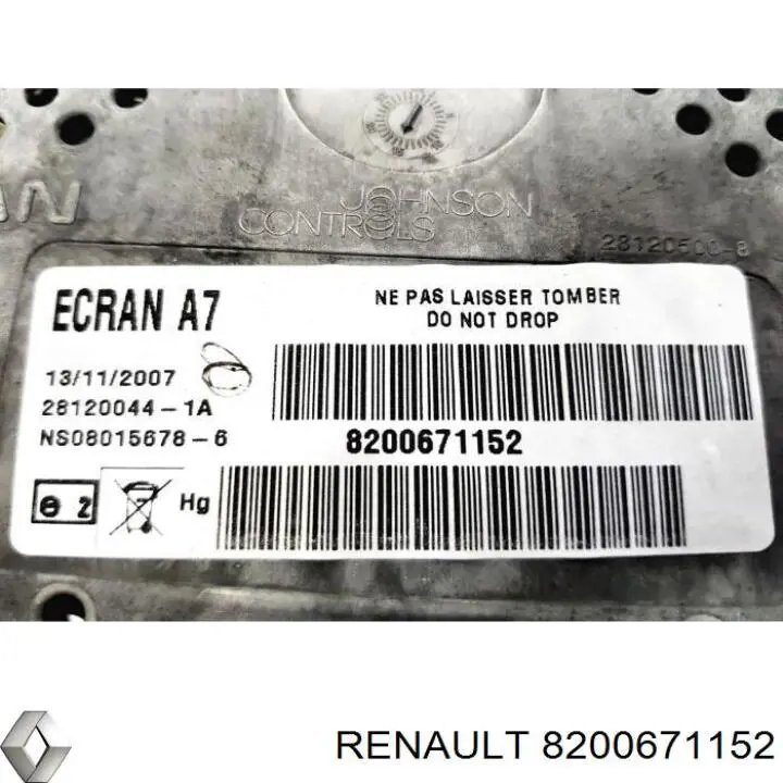 Pantalla Multifuncion Renault Scenic GRAND III (JZ0)