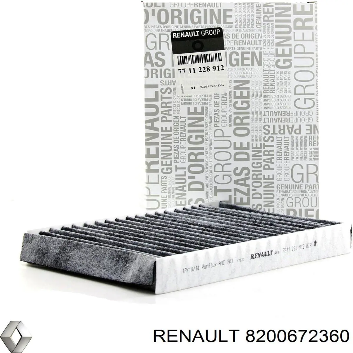 Filtro de carbon activo para Renault Clio SYMBOL LB0, LB1, LB2
