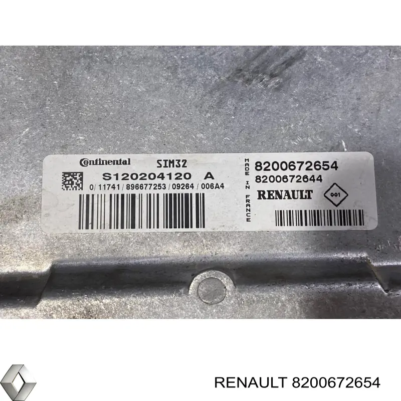 8200672654 Renault (RVI) Centralina Del Motor