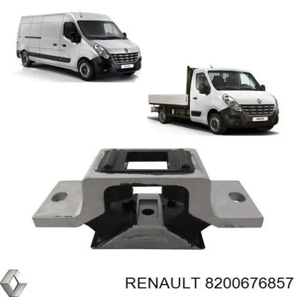 Soporte izquierdo del motor 8200676857 Renault (RVI)