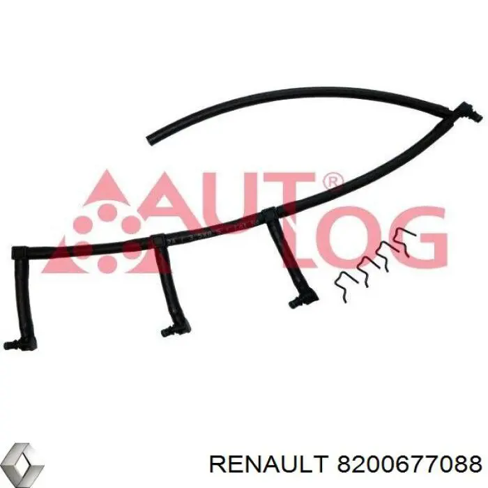 8200677088 Renault (RVI) tubo de combustible atras de las boquillas