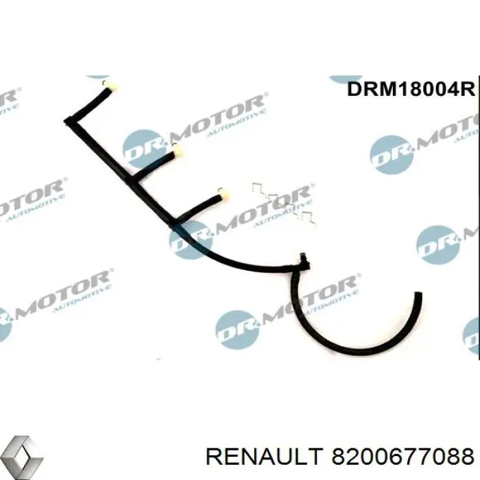 Comprar 8200677088 Renault (RVI) Tubería de retorno de combustible de los inyectores