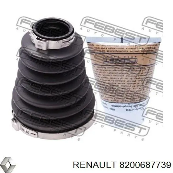 8200687739 Renault (RVI) árbol de transmisión delantero izquierdo