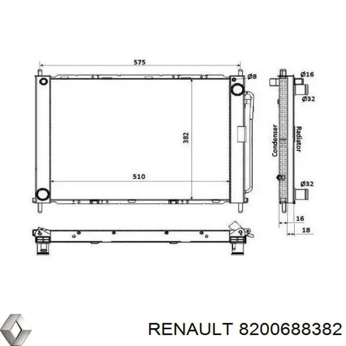 Água radiador Renault (RVI) 8200688382 precio, desde 113,26 EUR