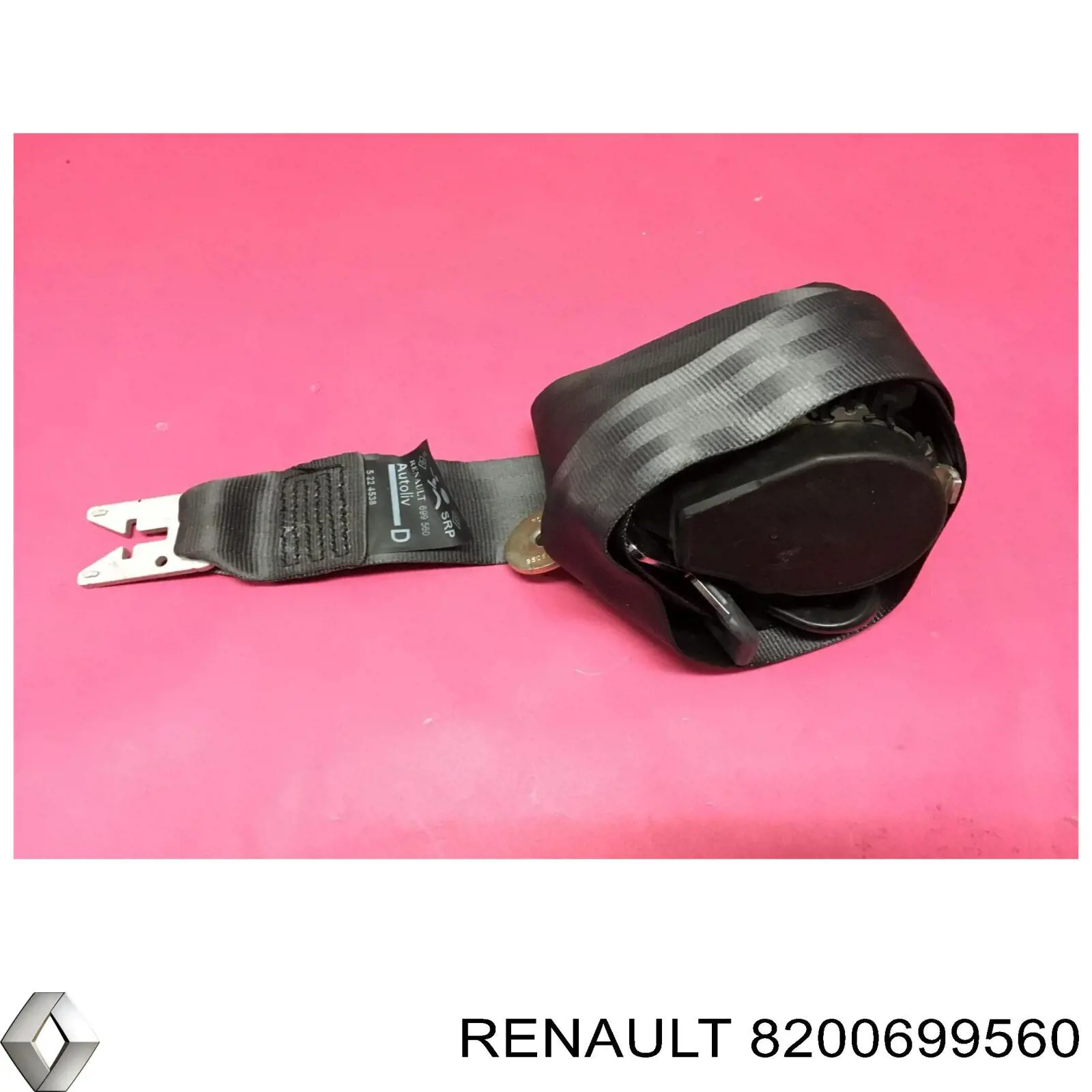 8200699560 Renault (RVI) cinturón de seguridad delantero derecho