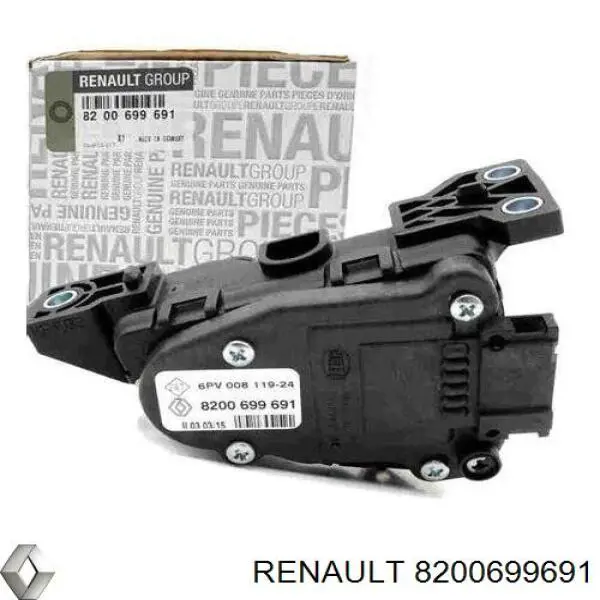 Sensor De Posicion del pedal del acelerador Renault (RVI) 8200699691