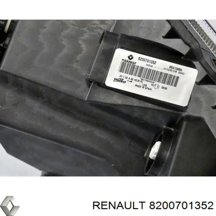 8200701352 Renault (RVI) faro izquierdo