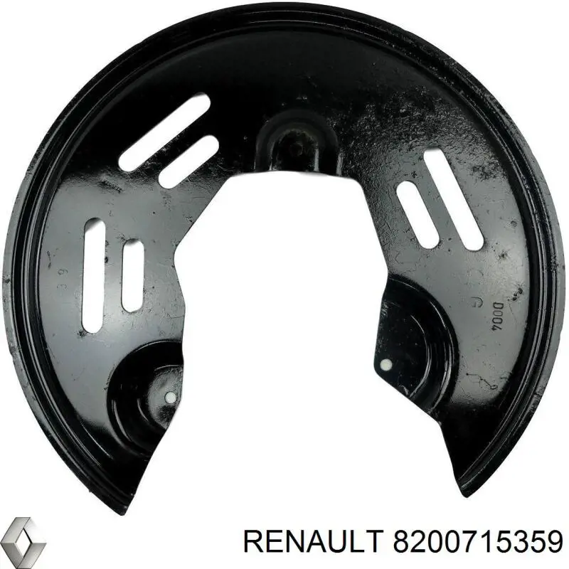 Chapa protectora contra salpicaduras, disco de freno trasero izquierdo Renault Kangoo 2 (FW0)