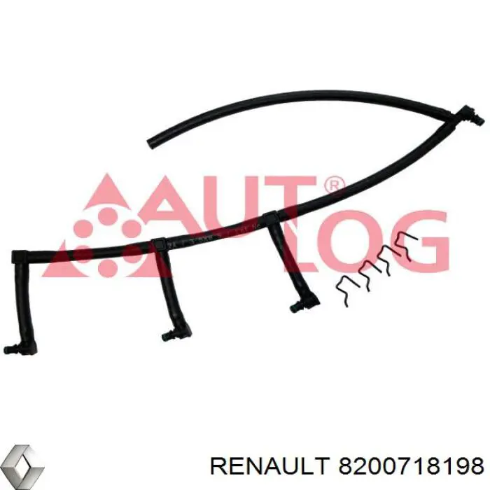 8200718198 Renault (RVI) tubo de combustible atras de las boquillas