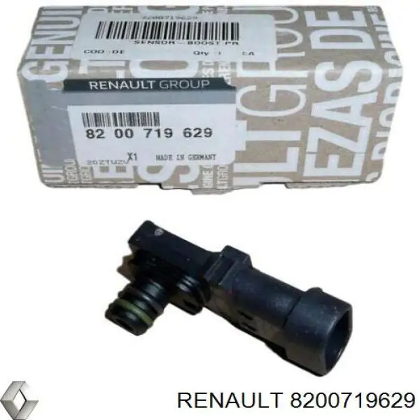 Sensor de presión del colector de admisión 8200719629 Renault (RVI)