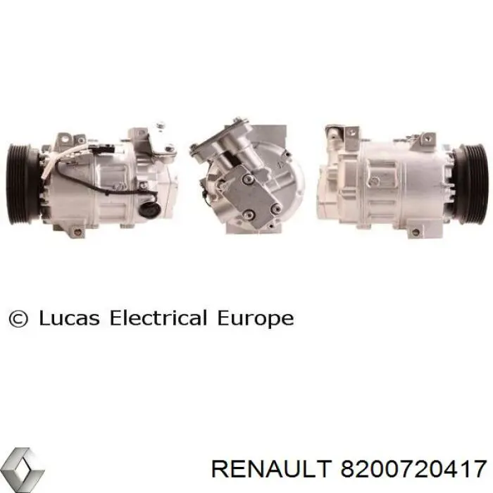 8200720417 Renault (RVI) compresor de aire acondicionado