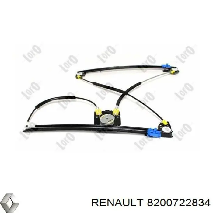 8200722834 Renault (RVI) mecanismo de elevalunas, puerta delantera derecha