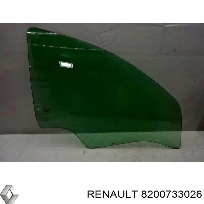 8200733026 Renault (RVI) Luna de puerta delantera derecha