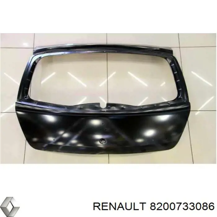 8200733086 Renault (RVI) cristal de el maletero, 3/5 puertas traseras (trastes)