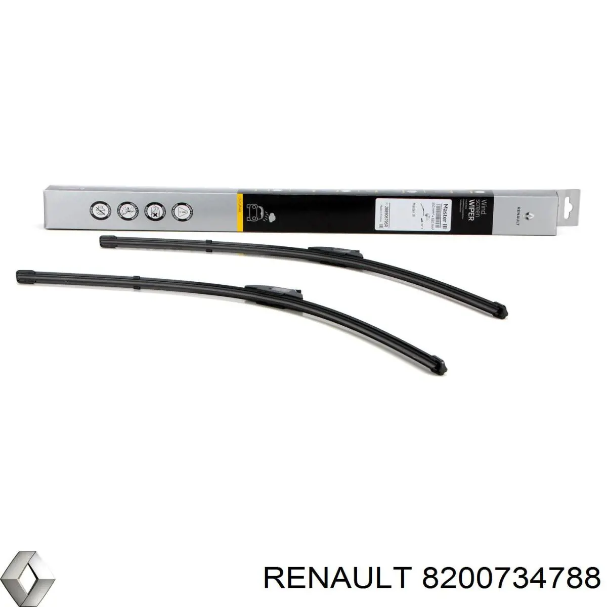 Varilla de limpiaparabrisas 8200734788 Renault (RVI)