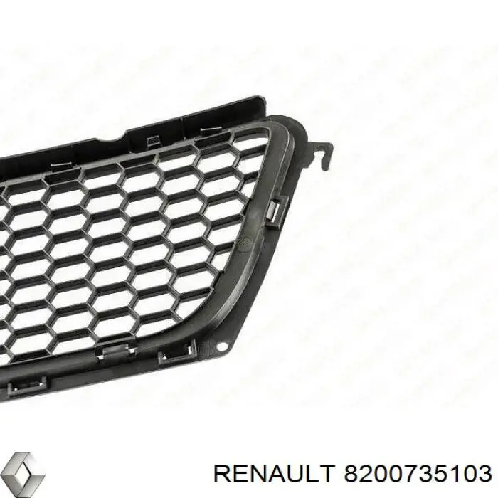 8200735103 Renault (RVI) rejilla de ventilación, parachoques delantero