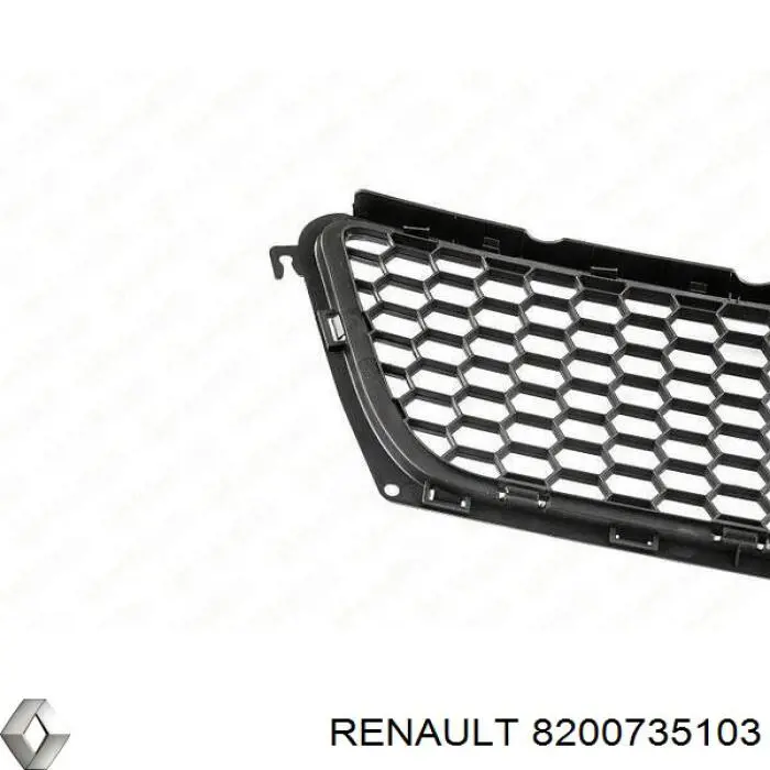 Rejilla del parachoques delantero Renault (RVI) 8200735103 precio, desde 29,57 EUR