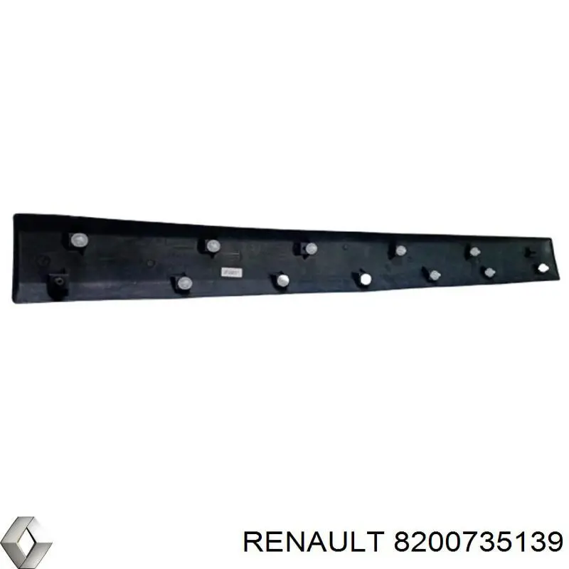 801869472R Renault (RVI) moldura de la puerta delantera derecha