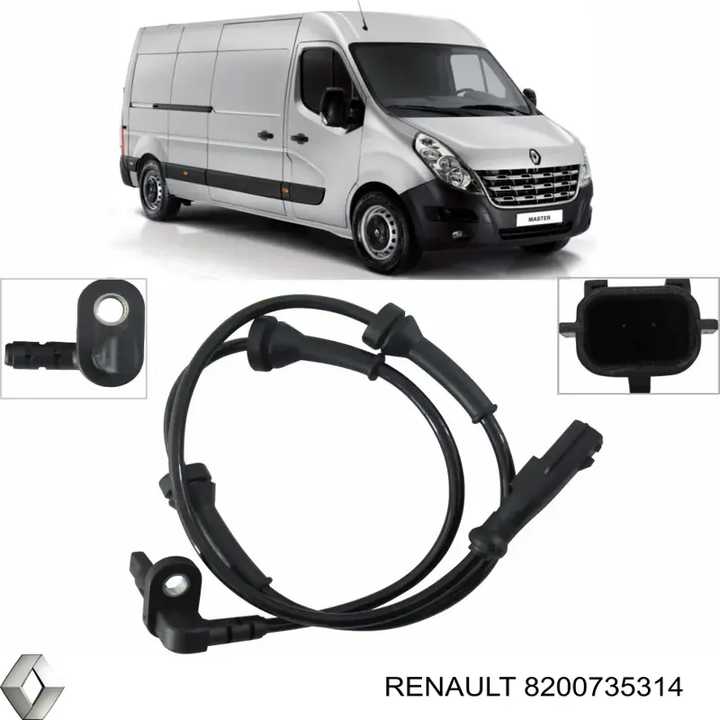 Sensor ABS de rueda delantera Renault (RVI) 8200735314 precio, desde 23,85 EUR