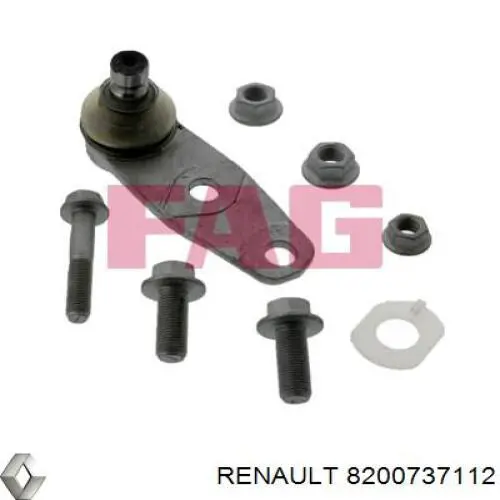 8200737112 Renault (RVI) barra oscilante, suspensión de ruedas delantera, inferior izquierda