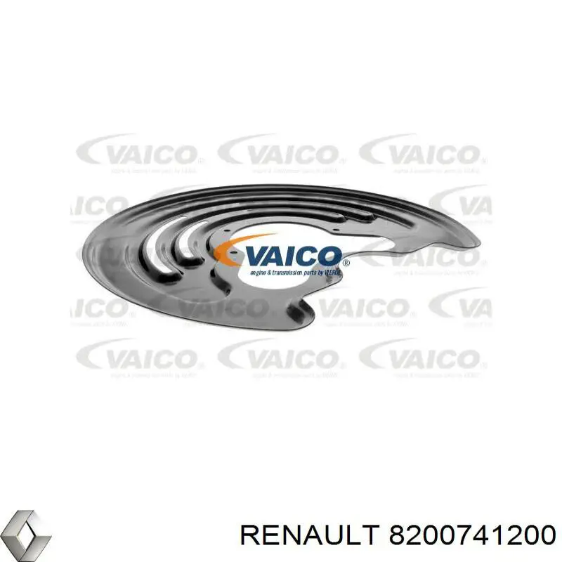 Comprar 8200741200 Renault (RVI) Protector de disco de freno trasero izquierdo
