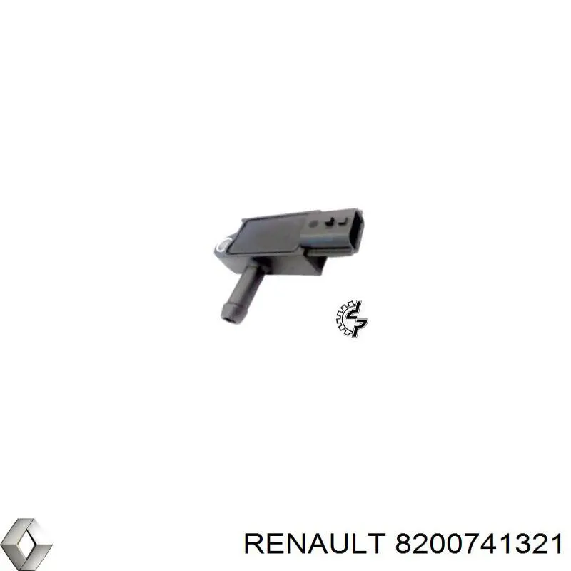 8200741321 Renault (RVI) sensor de presion gases de escape