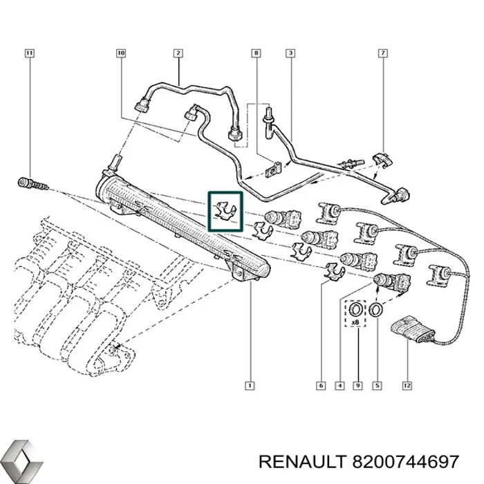 Comprar 8200744697 Renault (RVI) 