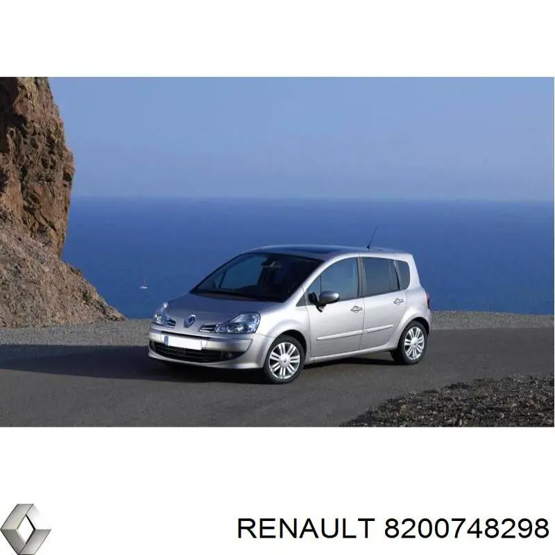 8200748298 Renault (RVI) moldura puerta trasera izquierda