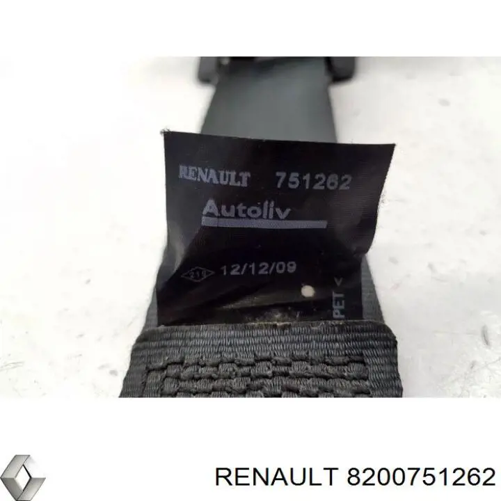 Cinturón de seguridad trasero izquierdo para Renault LOGAN (LS)