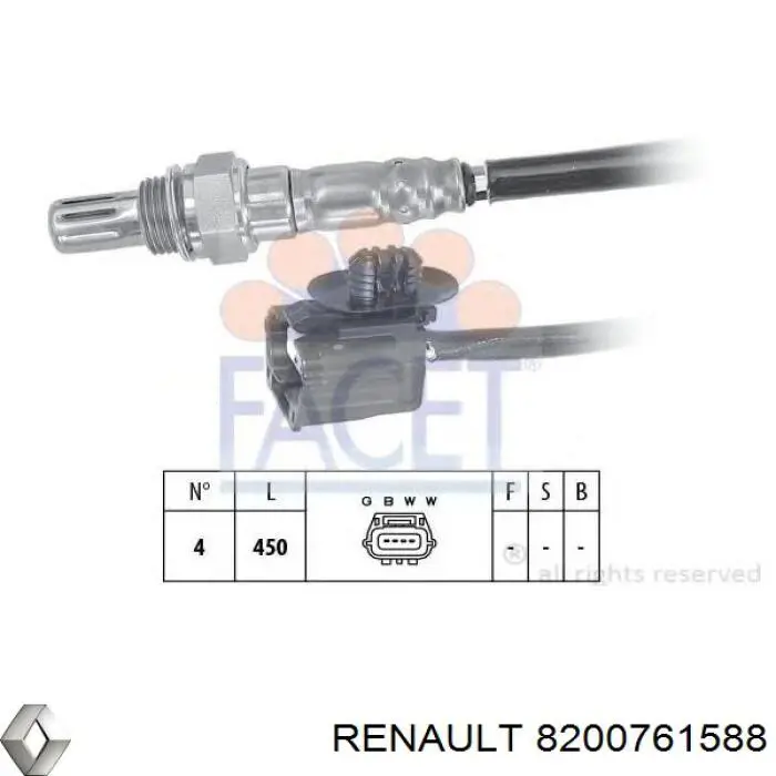 77583 FAE Sonda lambda de oxígeno posterior al catalizador