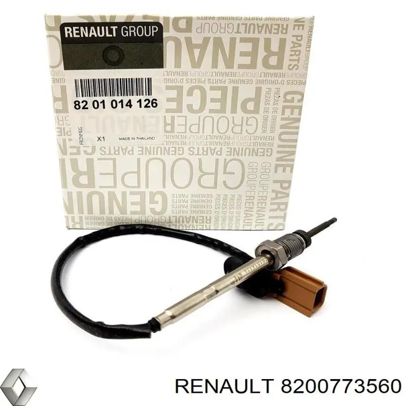 8200773560 Renault (RVI) sensor de temperatura, gas de escape, en catalizador