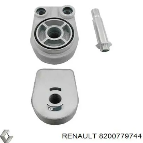 8200779744 Renault (RVI) radiador de aceite, bajo de filtro