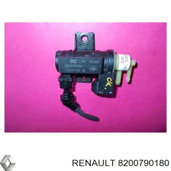 Válvula solenoide de control de presión de sobrealimentación 8200790180 Renault (RVI)