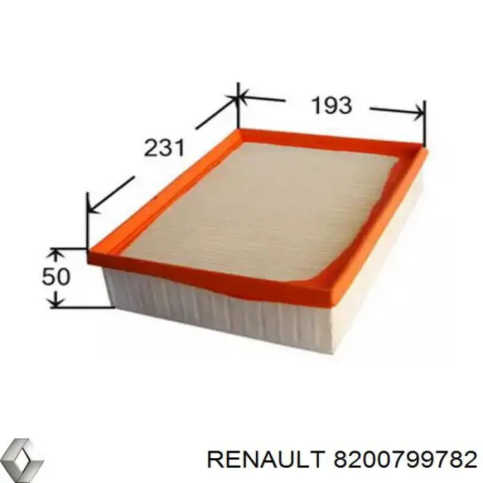 Comprar 8200799782 Renault (RVI) Filtro de aire