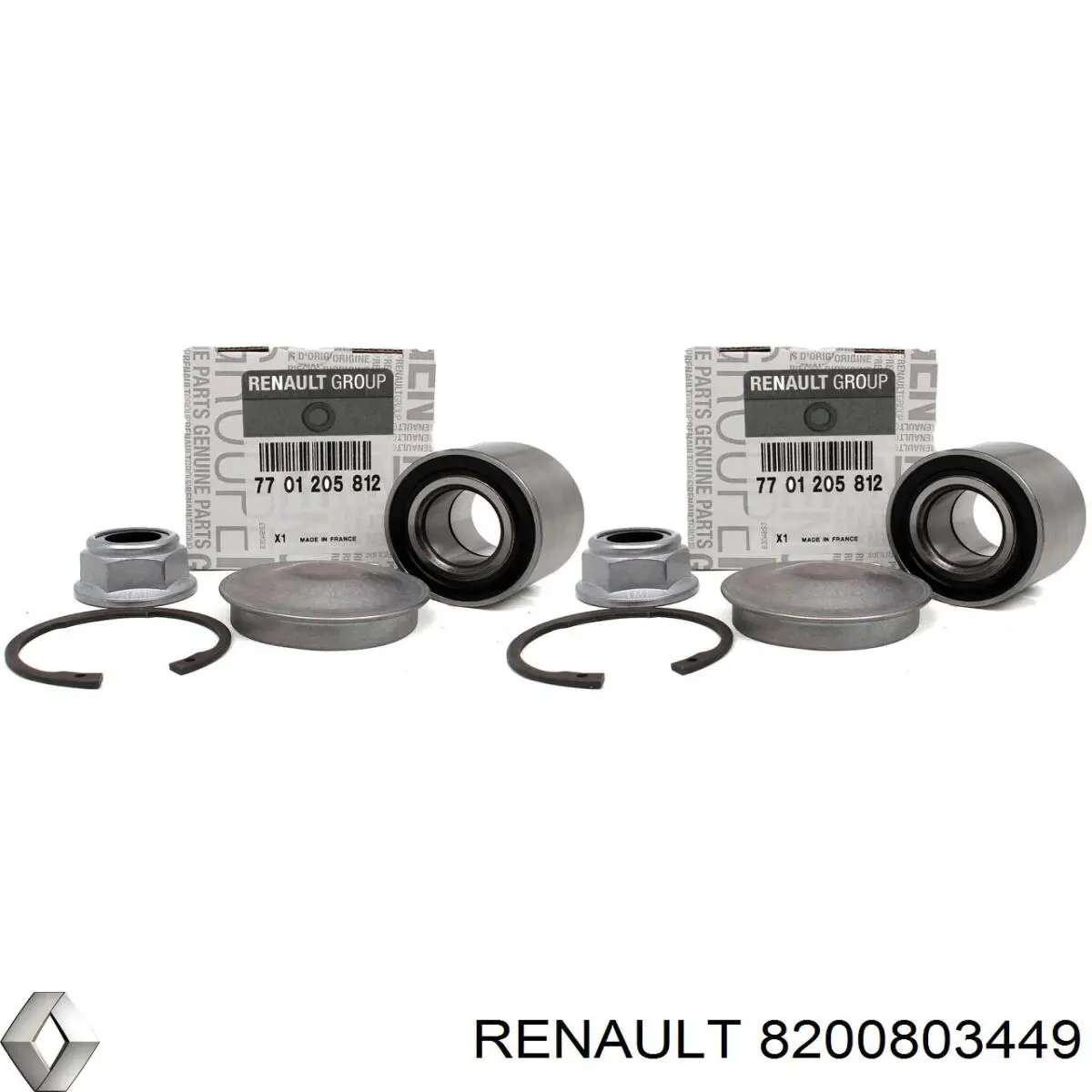Subchasis delantero soporte motor delantero 8200803449 Renault (RVI)