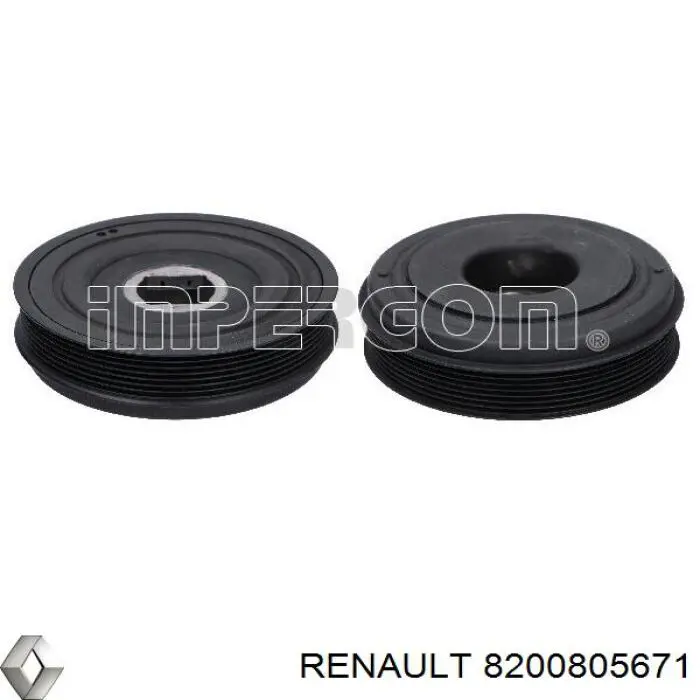 Polea del cigüeñal Renault (RVI) 8200805671 precio, desde 71,85 EUR
