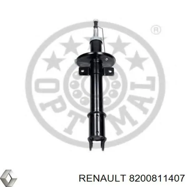 Amortiguador trasero 8200811407 Renault (RVI)