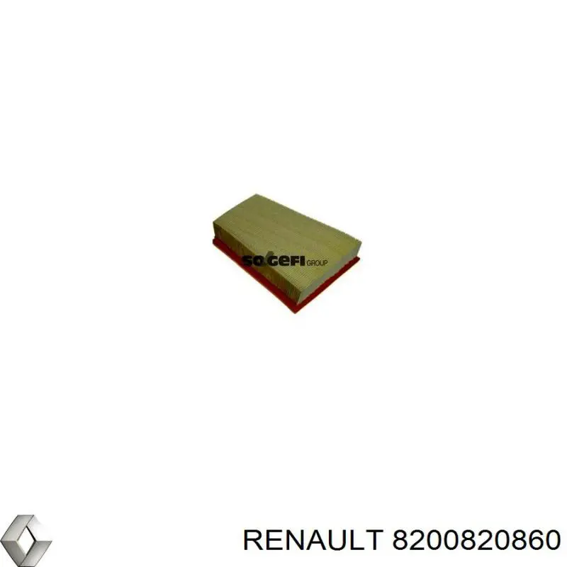 8200820860 Renault (RVI) filtro de aire