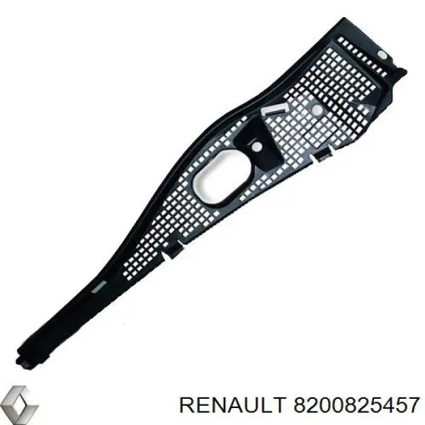 8200825457 Renault (RVI) rejilla de limpiaparabrisas izquierda